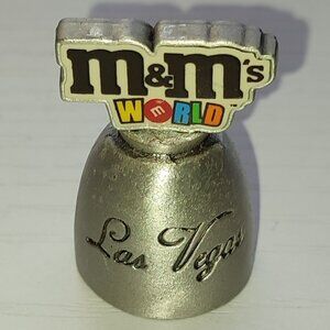 M & M World Las Vegas Thimble Vintage Metal Collectible Nevada